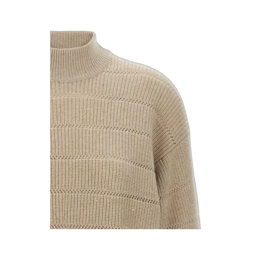 High-Neck Cropped Jumper