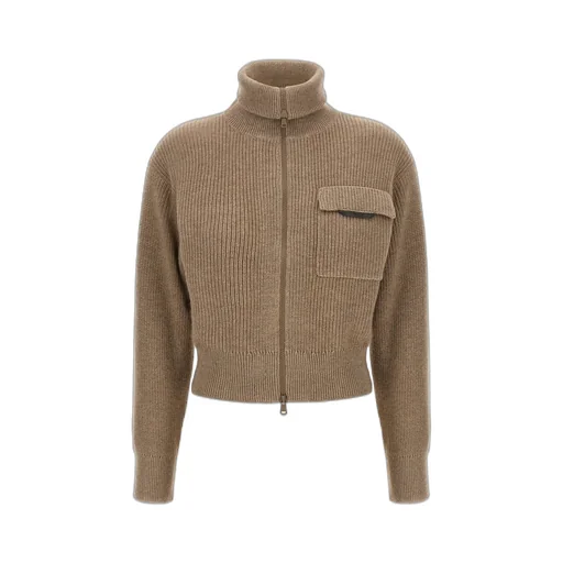 Long Sleeved Zip-Up Cardigan