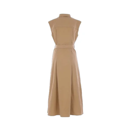 Sleeveless Belted Dress