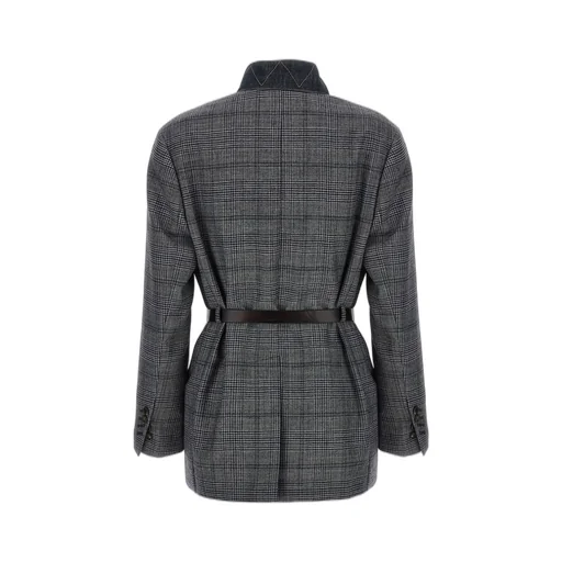 Single-Breasted Belted Blazer