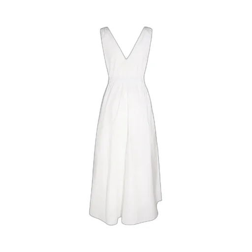 Belted Pleated Midi Dress