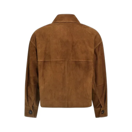 Long-Sleeved Button-Up Jacket
