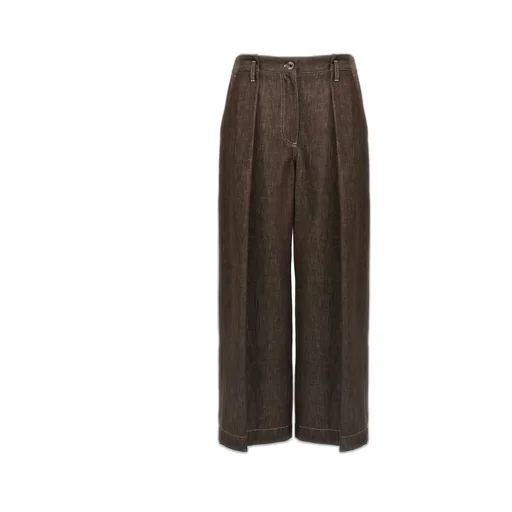 Pleated Wide-Leg Pants