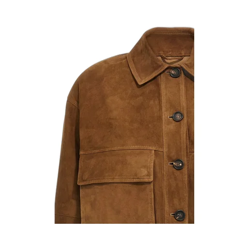 Long-Sleeved Button-Up Jacket