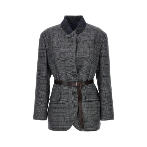 Single-Breasted Belted Blazer