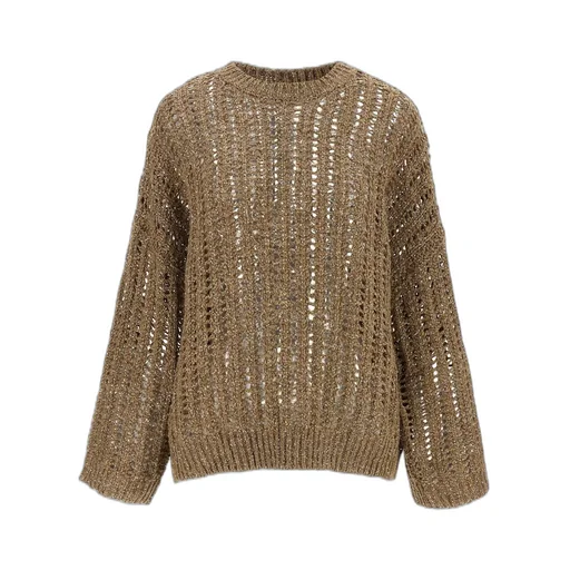 Crewneck Open-Knit Jumper