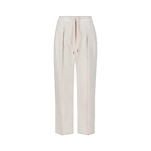 Pleated Straight-Leg Pants