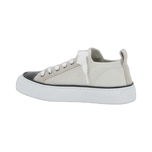Knitted Lace-Up Sneakers