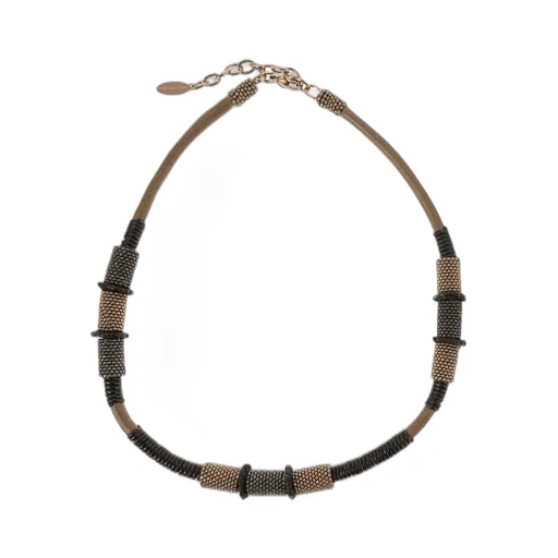 Embellished Woven Necklace