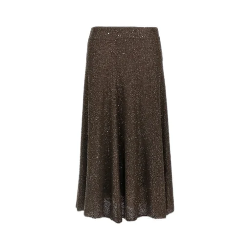 High-Waisted Sequin Embellished Skirt