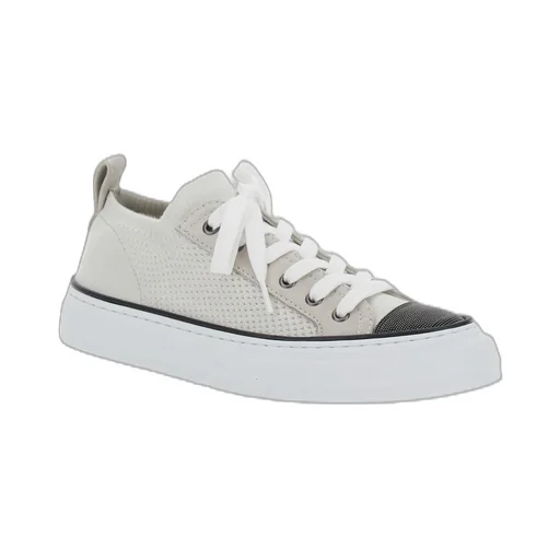 Knitted Lace-Up Sneakers