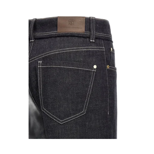 High-Waisted Turn-Up Brim Jeans