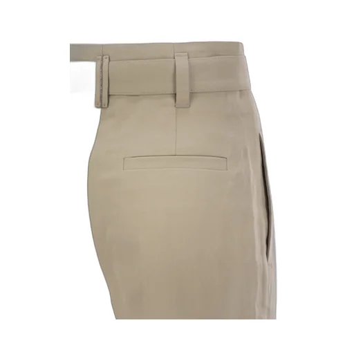 High-Waist Belted Trousers
