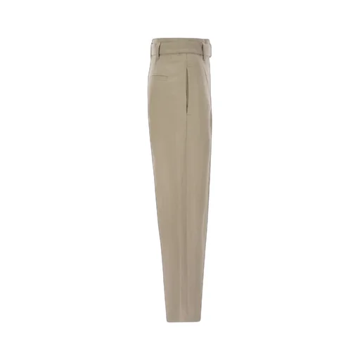 High-Waist Belted Trousers