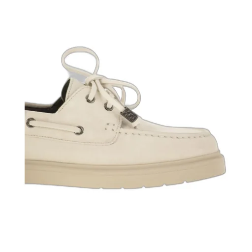 Monili-Chain Slip-On Boat Shoes