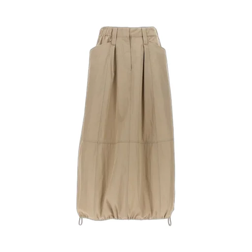 Drawstring Midi Skirt