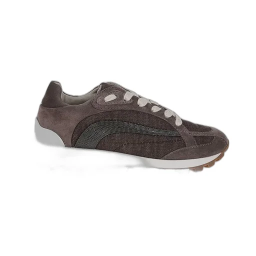 Embellished Lace-Up Sneakers