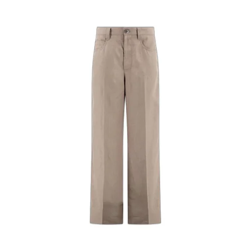 Pleated Wide-Leg Trousers