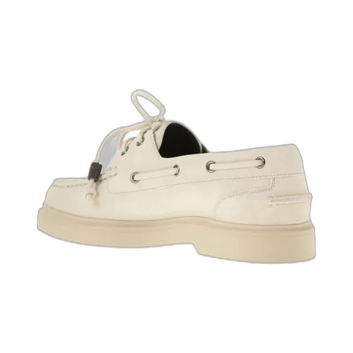 Monili-Chain Slip-On Boat Shoes