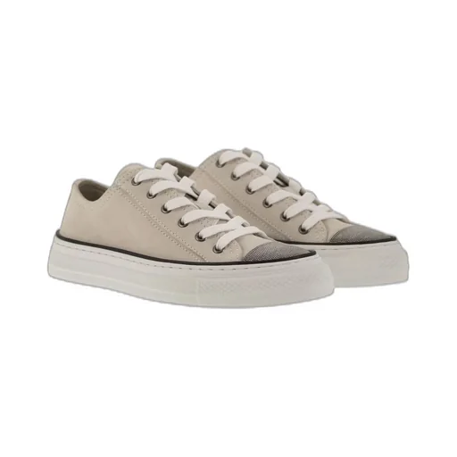Round Toe Laced Sneakers