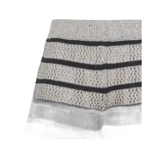 Striped Knitted Shorts