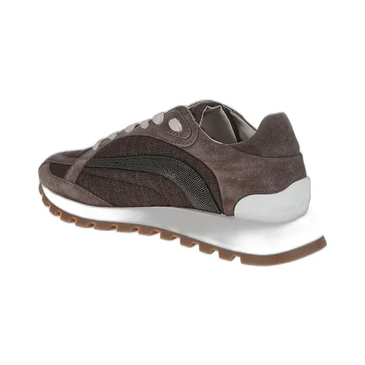 Embellished Lace-Up Sneakers