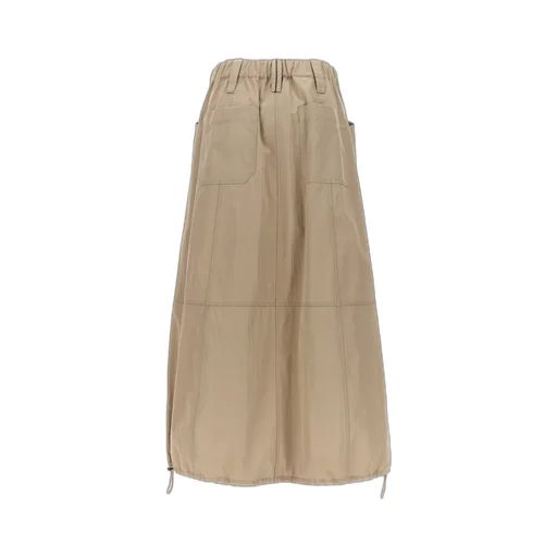 Drawstring Midi Skirt