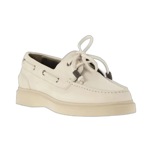 Monili-Chain Slip-On Boat Shoes