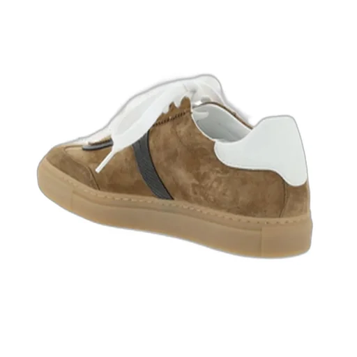 Bead-Embellished Lace-Up Sneakers