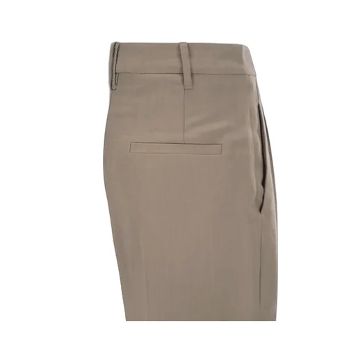 Straight-Leg Pleated Pants