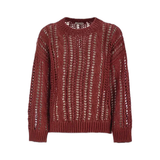 Crewneck Open Knit Jumper