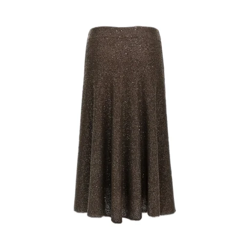 High-Waisted Sequin Embellished Skirt