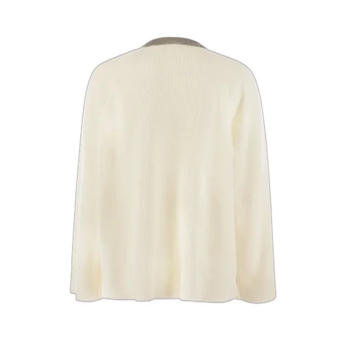Crewneck Ribbed Knitted Jumper