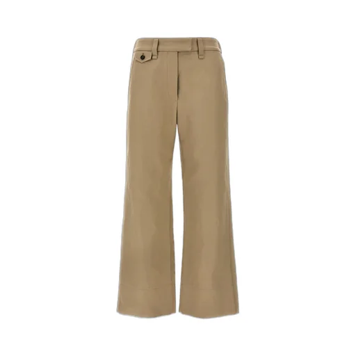 Embellished Cropped Chino Trousers