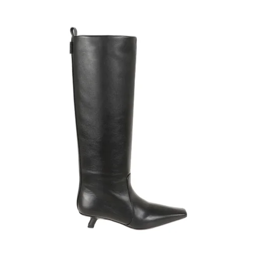 Pointed-Toe Knee-High Boots