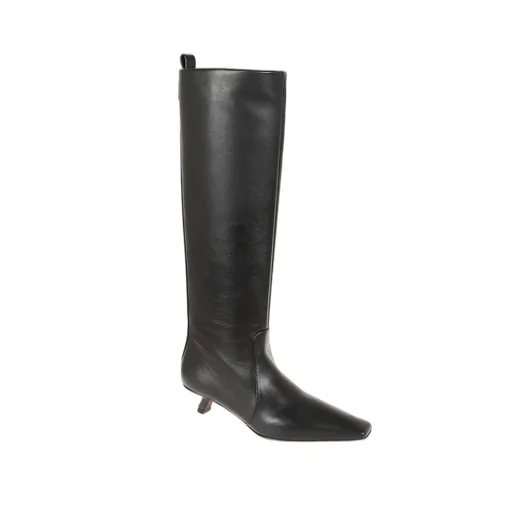 Pointed-Toe Knee-High Boots