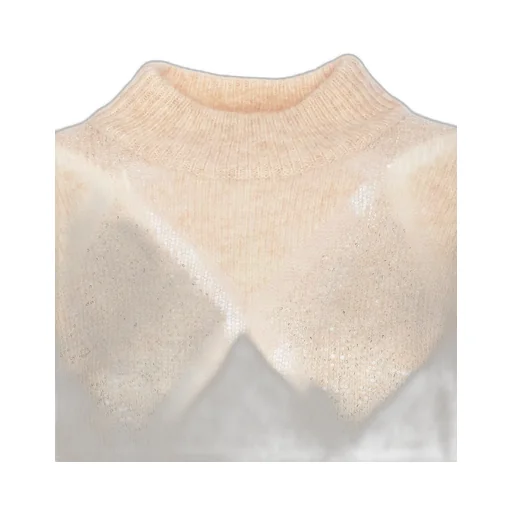 Sequin Embellished High-Neck Knitted Jumper