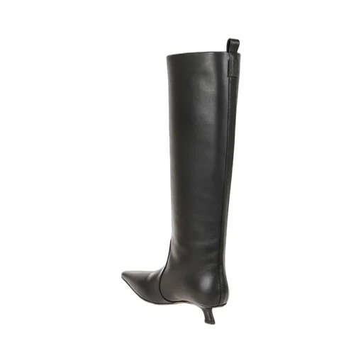 Pointed-Toe Knee-High Boots