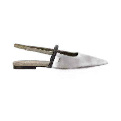 Pointed Toe Slingback Flat Shoes
