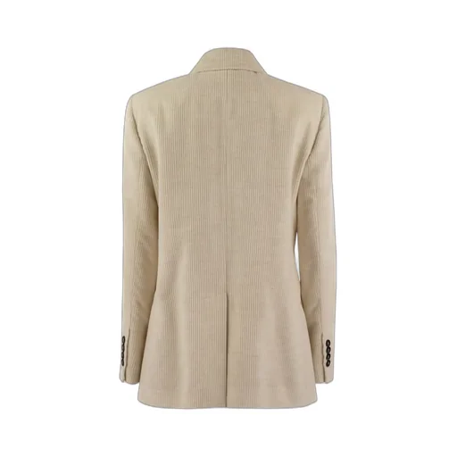 Double-Breasted Corduroy Blazer