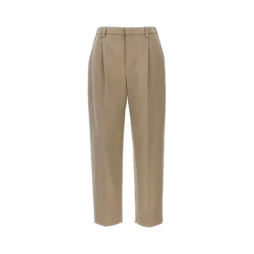 Pleated Straight-Leg Trousers