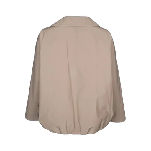 Long-Sleeved Off-Centre Zipped Padded Jacket