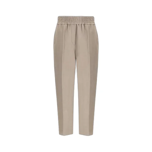 Fluid Twill Baggy Pull-On Trousers