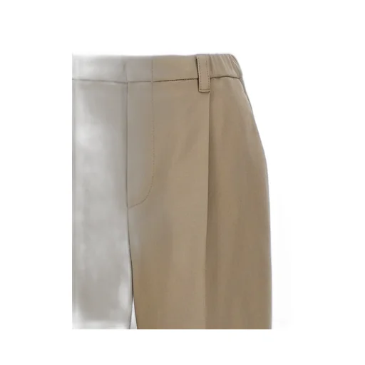 Pleated Straight-Leg Trousers