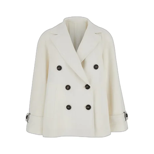 Double-Breasted Long Sleeved Coat