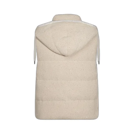 Drawstring Knitted Gilet