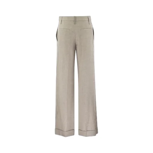 Lurex Wide-Leg Trousers