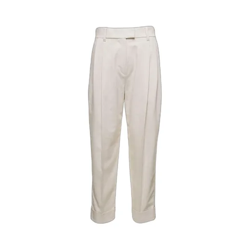 Pleated Straight Leg Trousers