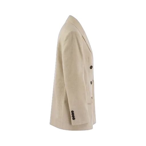 Double-Breasted Corduroy Blazer