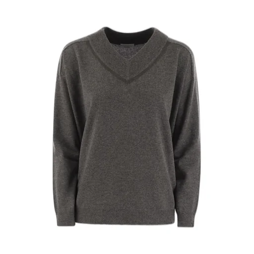 V-Neck Knitted Jumper